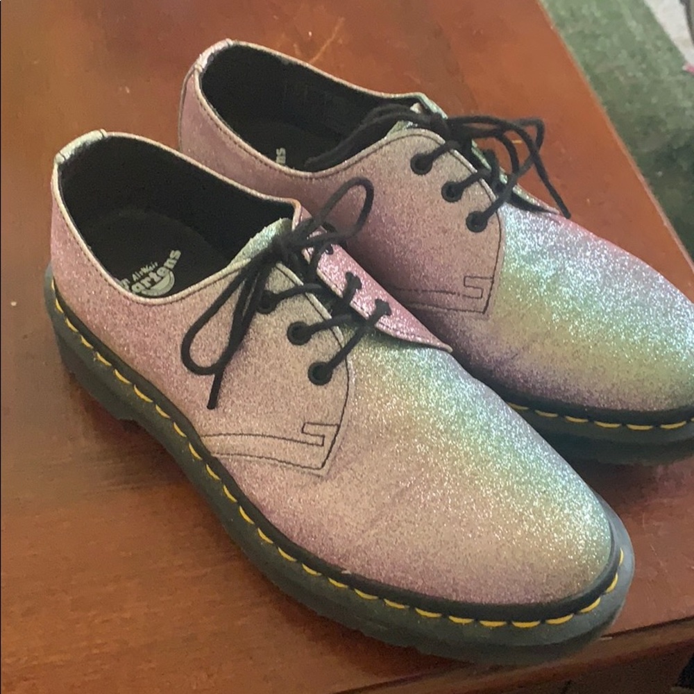 Dr Martens rainbow sparkle